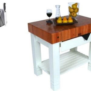 John Boos Homestead Block Cherry 36x24x34 inches with Henckels Knife Set